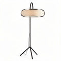 Floor lamp with fabric shade and metal tripod stand 150 x 50 x 180cm