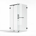 Frameless glass shower enclosure with sliding door 90 x 90 x 200cm clear finish