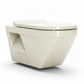 Wall-mounted toilet ceramic construction in cream color 70 x 40 x 35cm